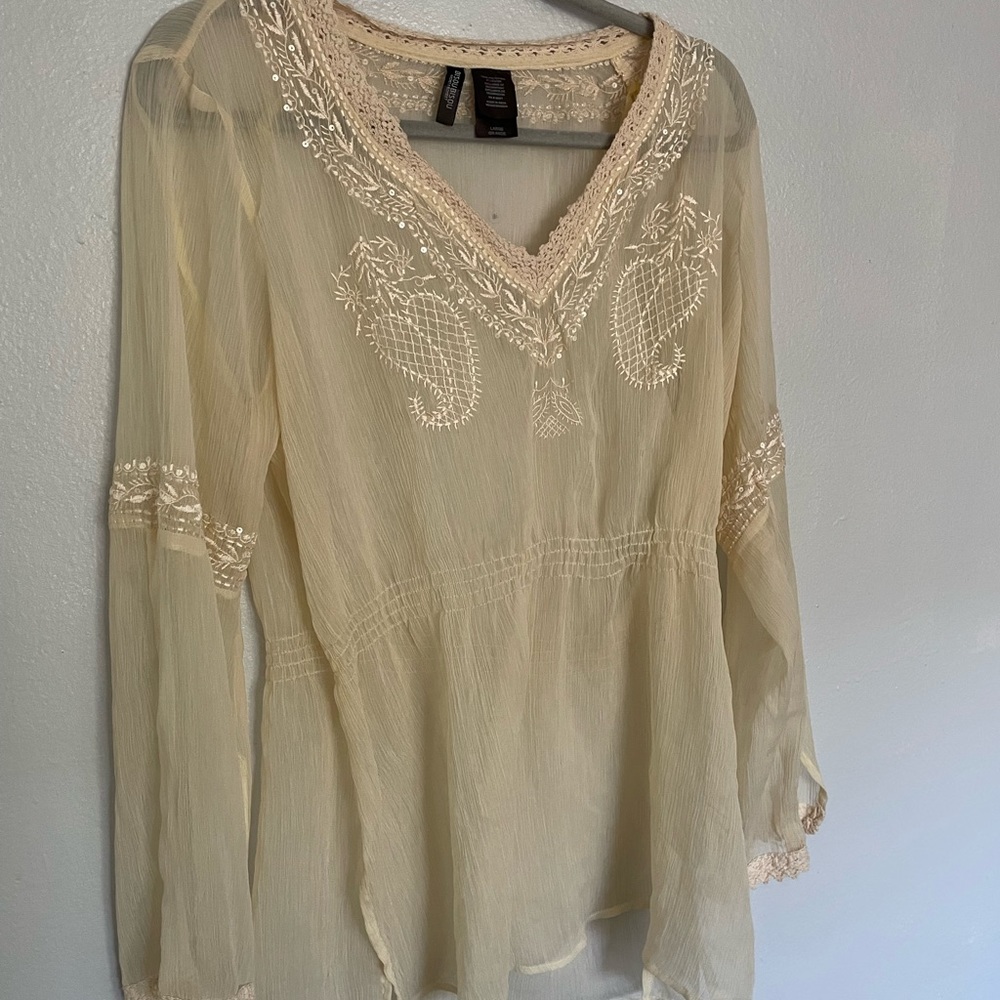 Boho Sheer Blouse